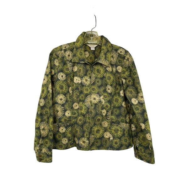 Christopher & Banks Jackets & Blazers - Christopher Banks Jacket Womens PM Petites Used Zip Front Shimmer